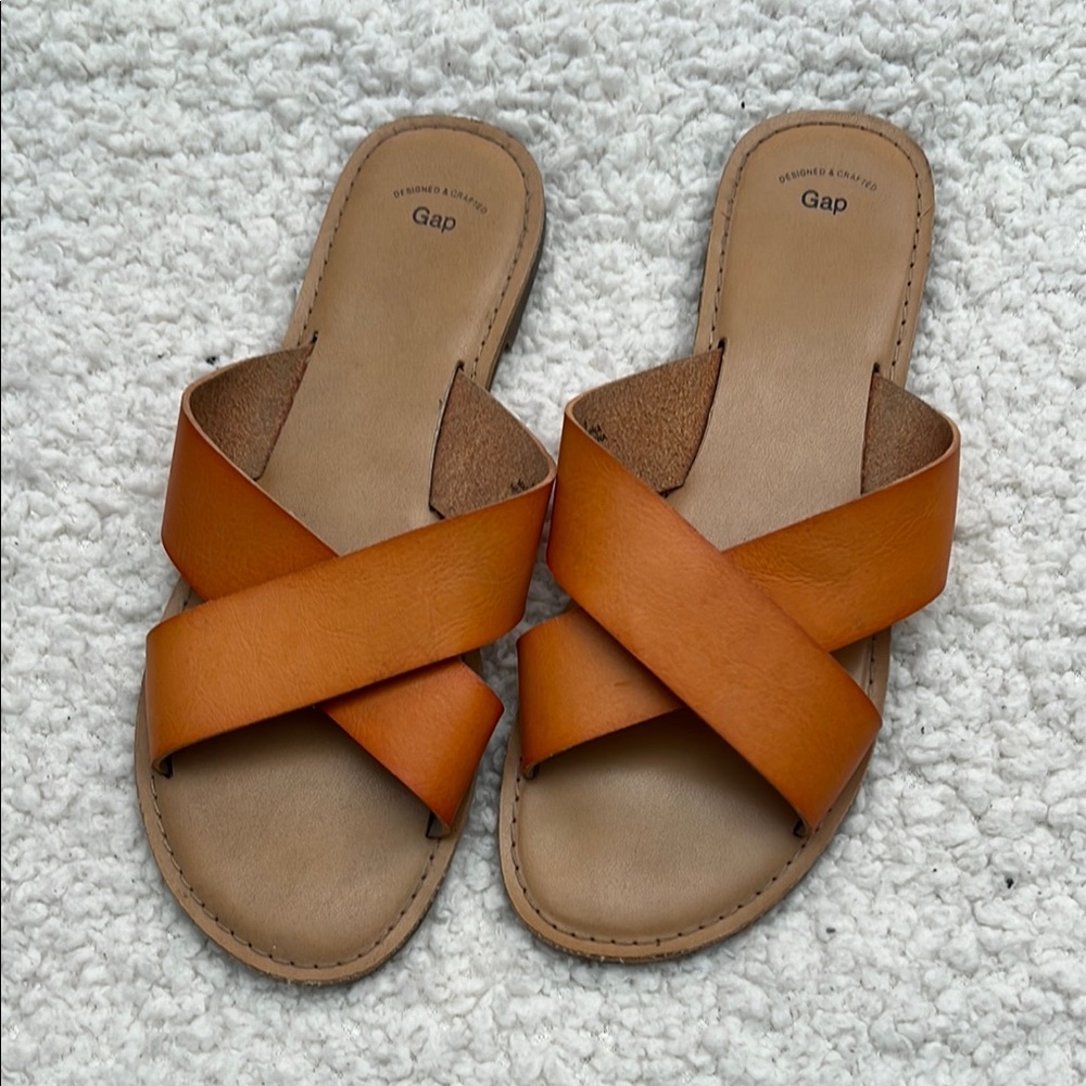 Gap Women's Orange Slide Sandals